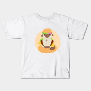 Burger cat Kids T-Shirt